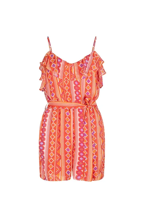 Playsuit June - Oranje Dessin