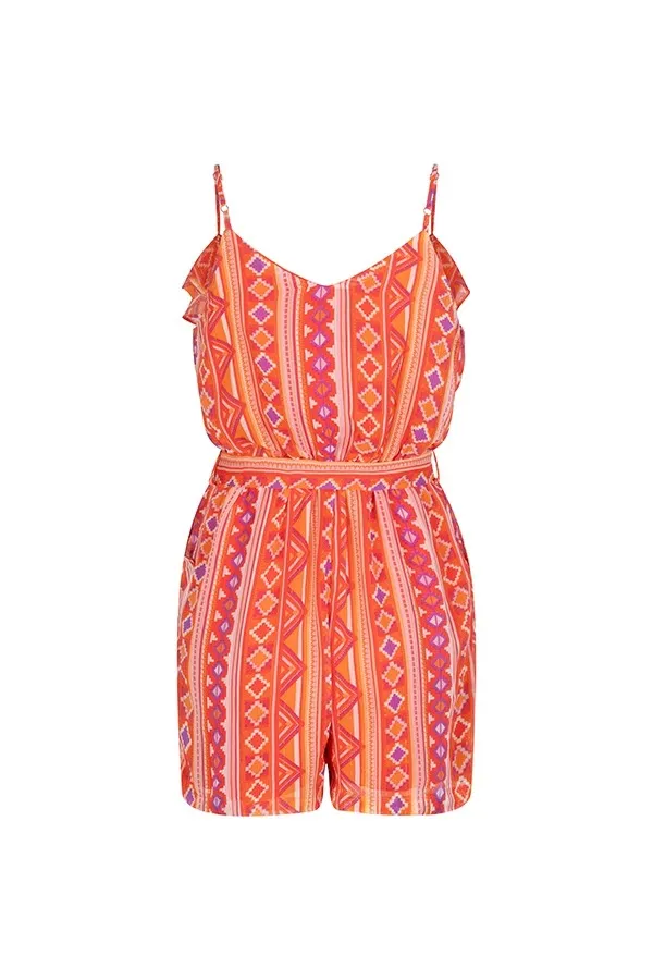 Playsuit June - Oranje Dessin