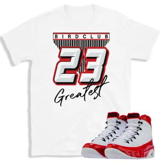 Retro 9 "Gym Red" sneaker shirt