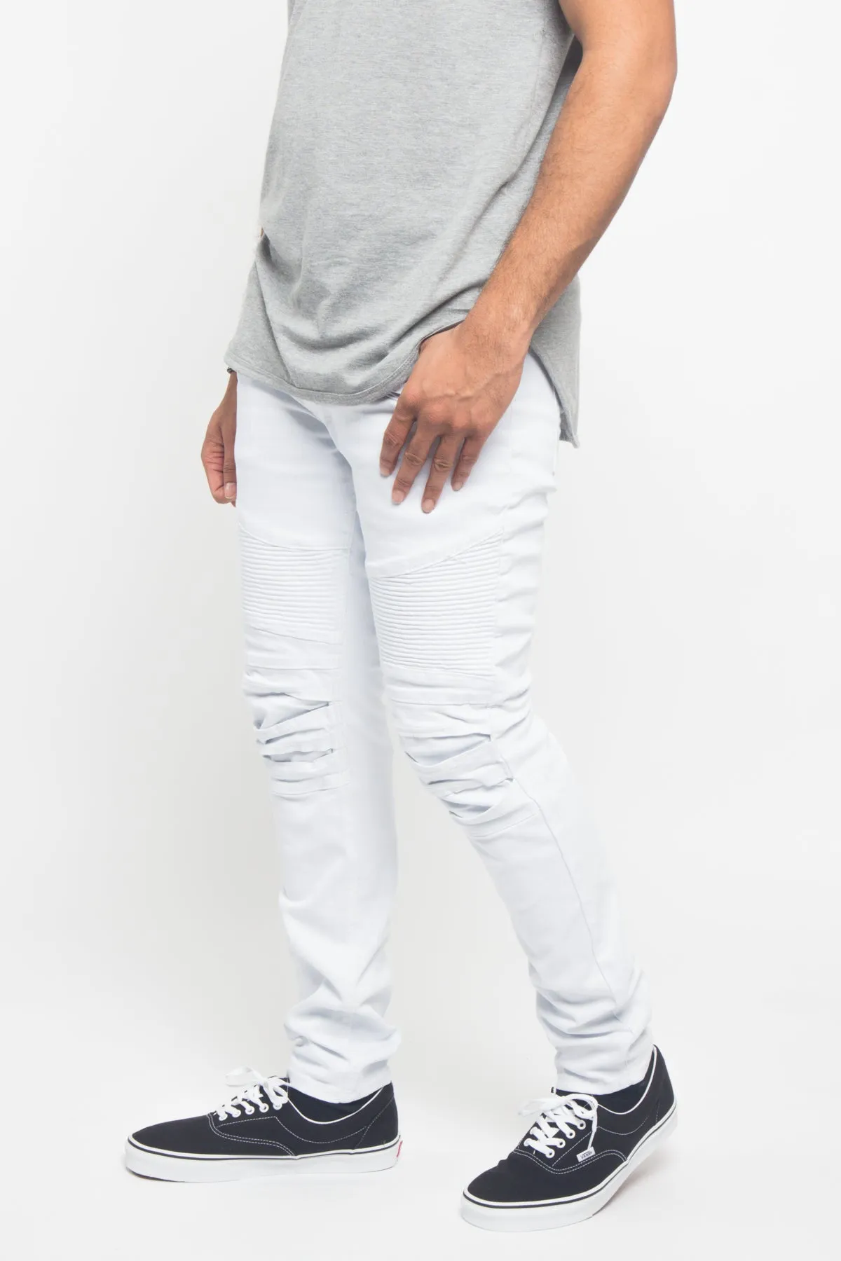 Scrunched Fold Illusion Jeans