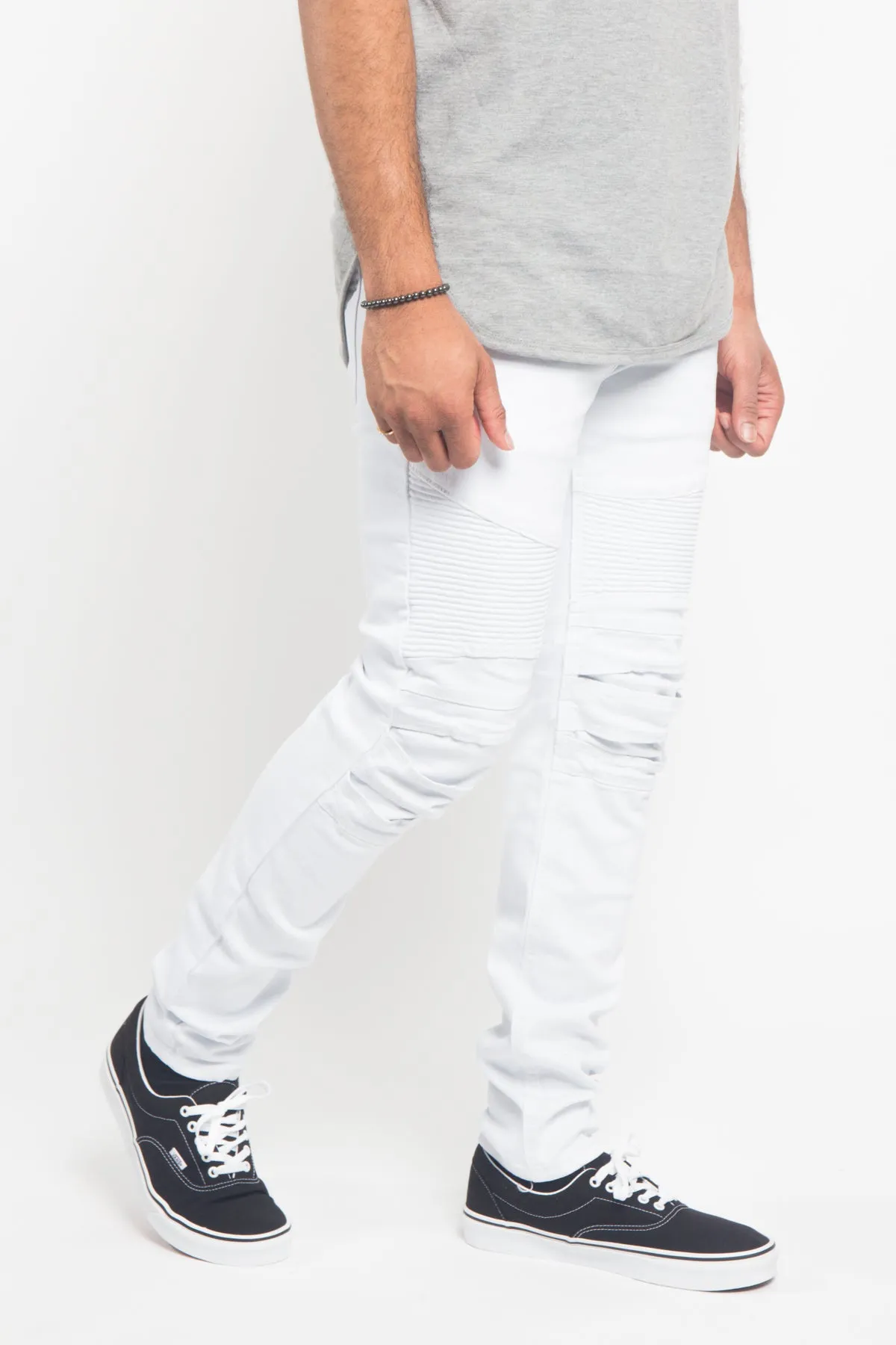 Scrunched Fold Illusion Jeans