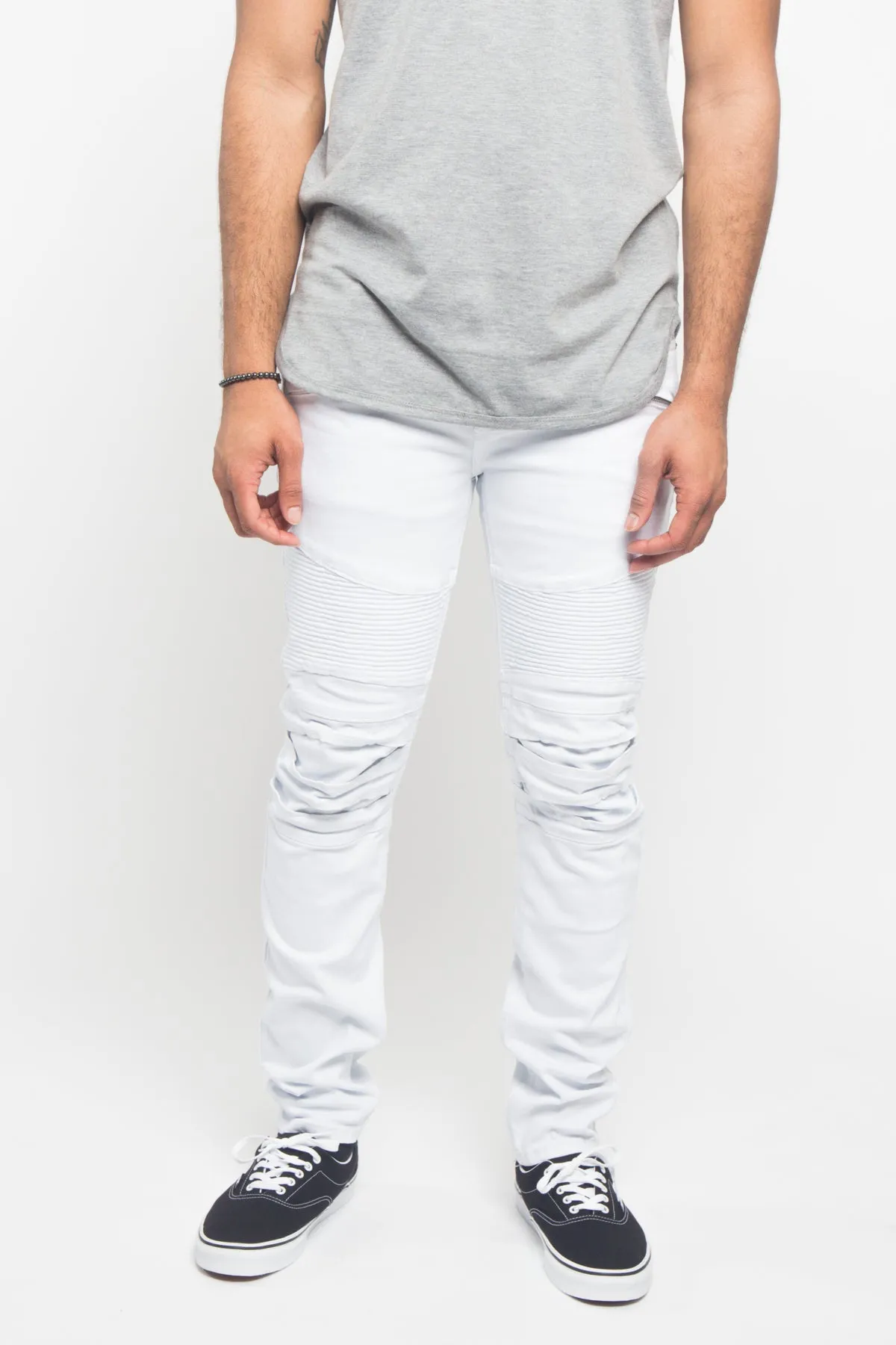 Scrunched Fold Illusion Jeans