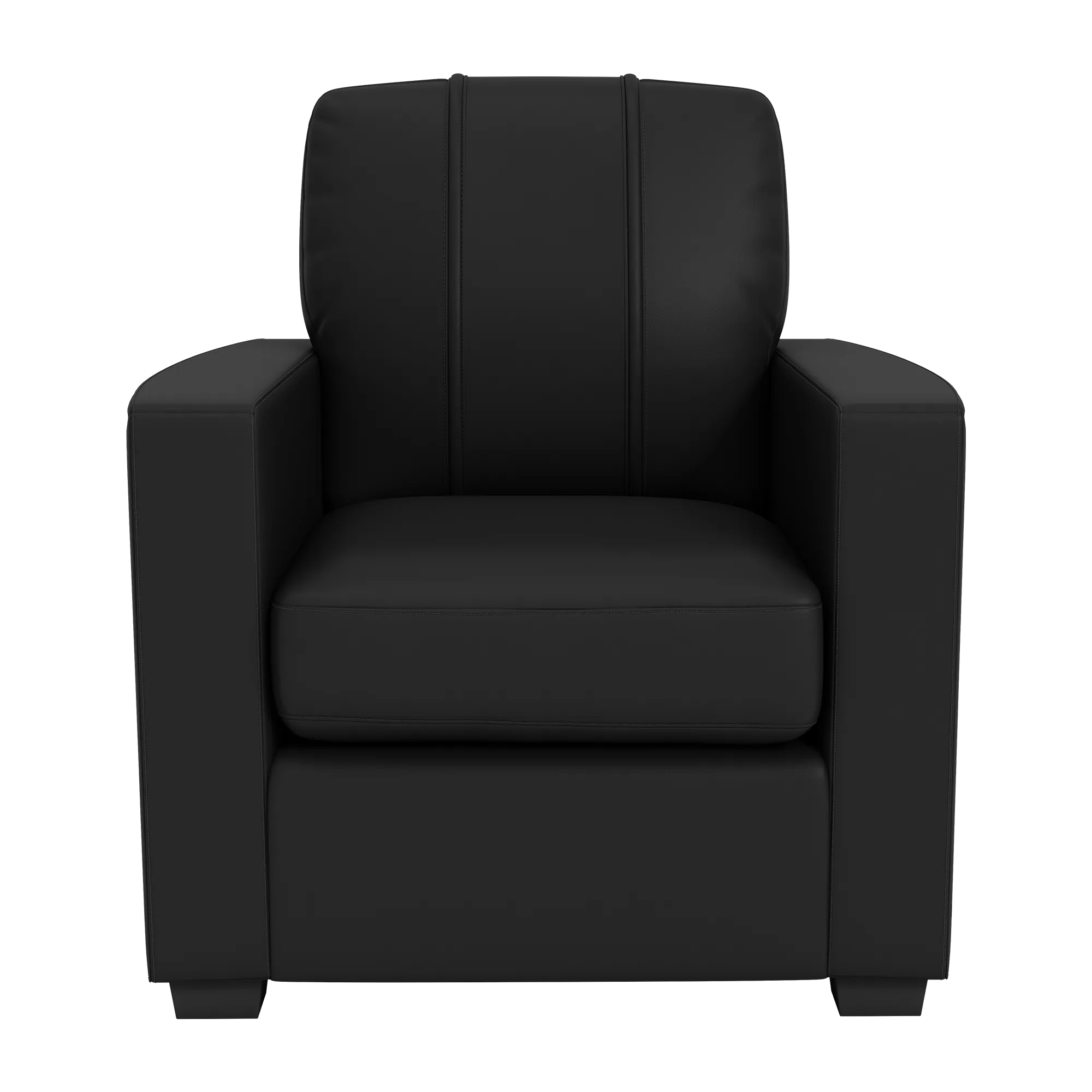 Silver Club Chair with Georgia Tech Yellow Jackets Alternate Buzz Logo