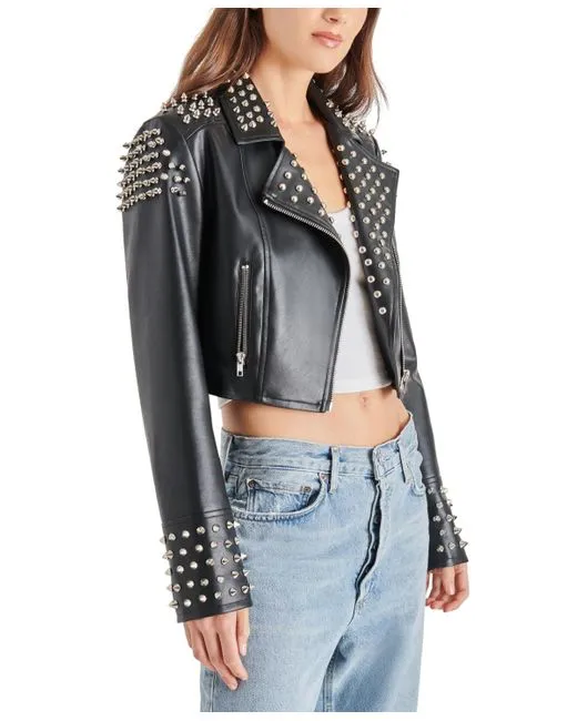 Tabby Studded Moto Jacket