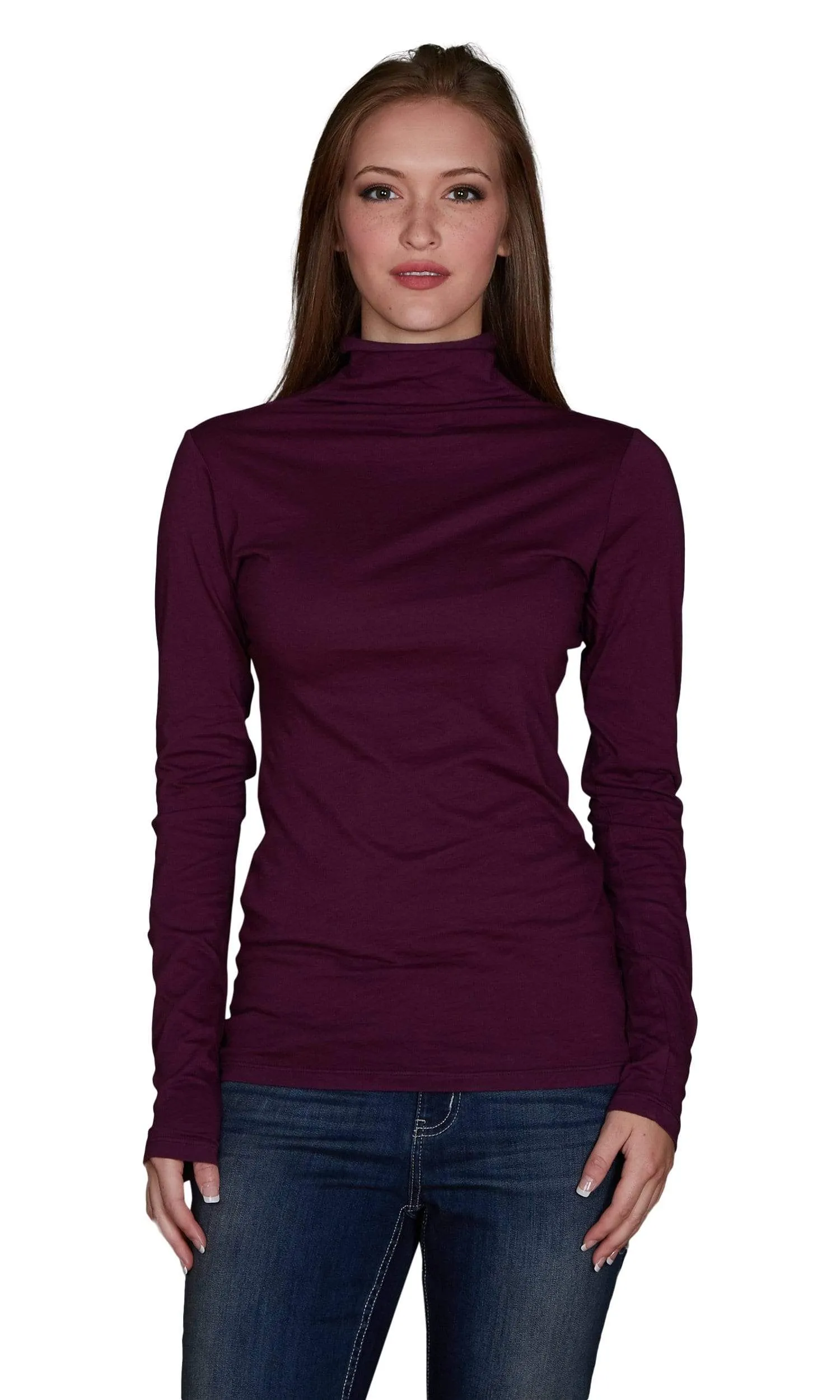 Velvet by Graham & Spencer Talisia Gauzy Whisper Turtleneck Top