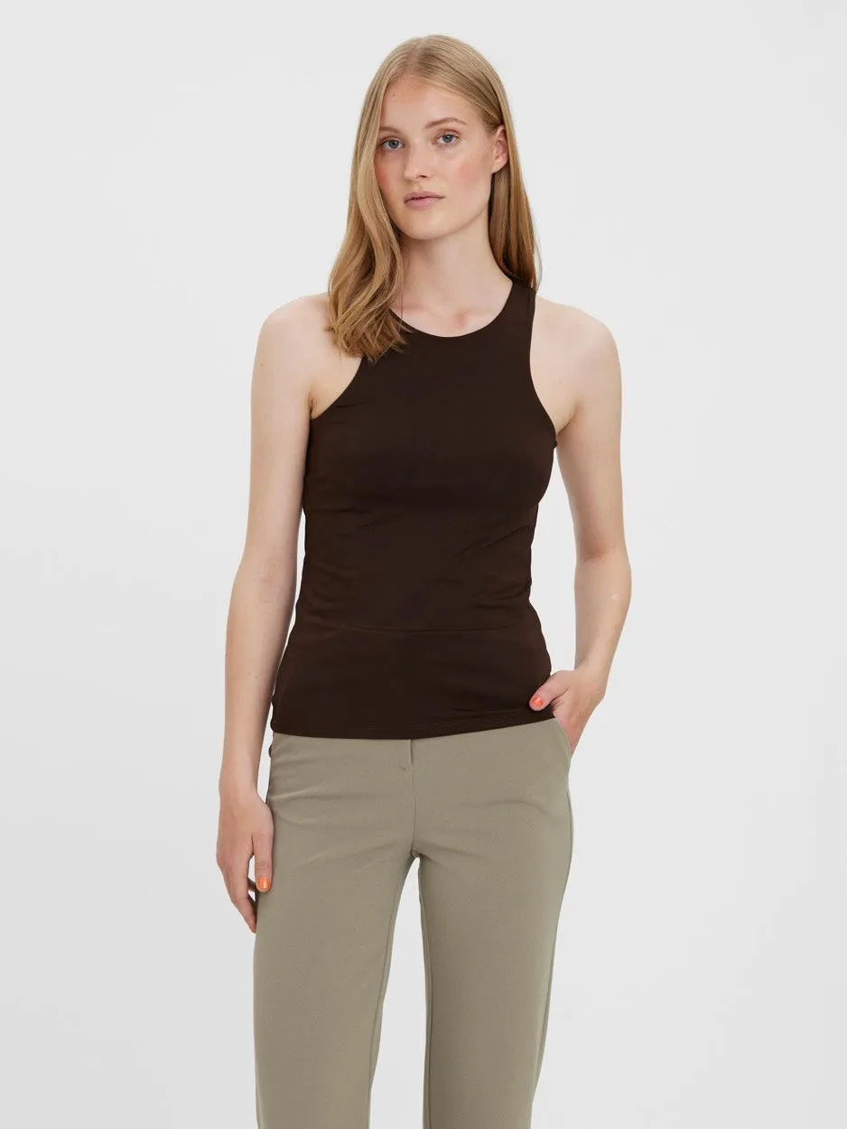 Vmbianca Sl Tank Top Noos - Bruin