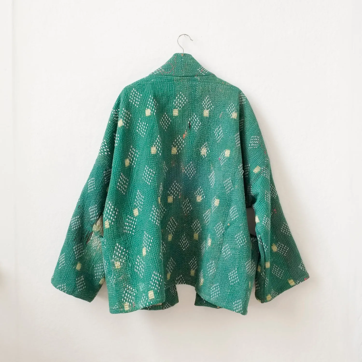 XXL Green with White Diamonds Anoushka Jacket LM089